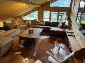 Chalet 4 pièces avec balcon, BBQ, parking, WIFI à Châtel - FR-1-676-43